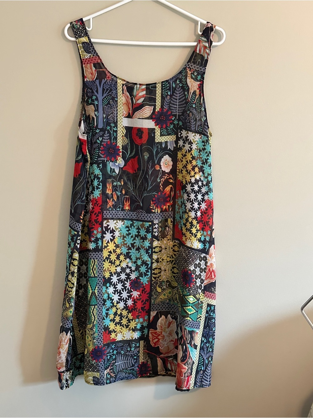 Adorable Spring/Summer print  Tank Dress - Multicolour